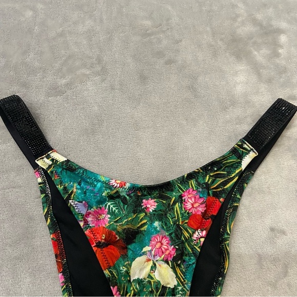 New! Victoria’s Secret shine strap Brazilian bikini bottom tropical 4572 - Picture 4 of 8